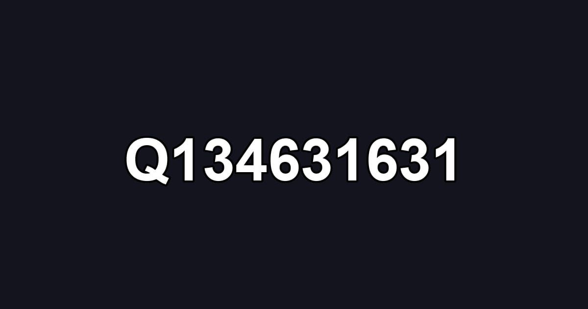 Q134631631
