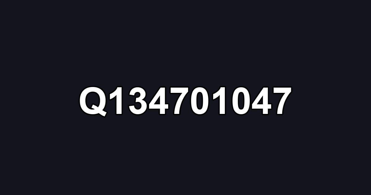 Q134701047