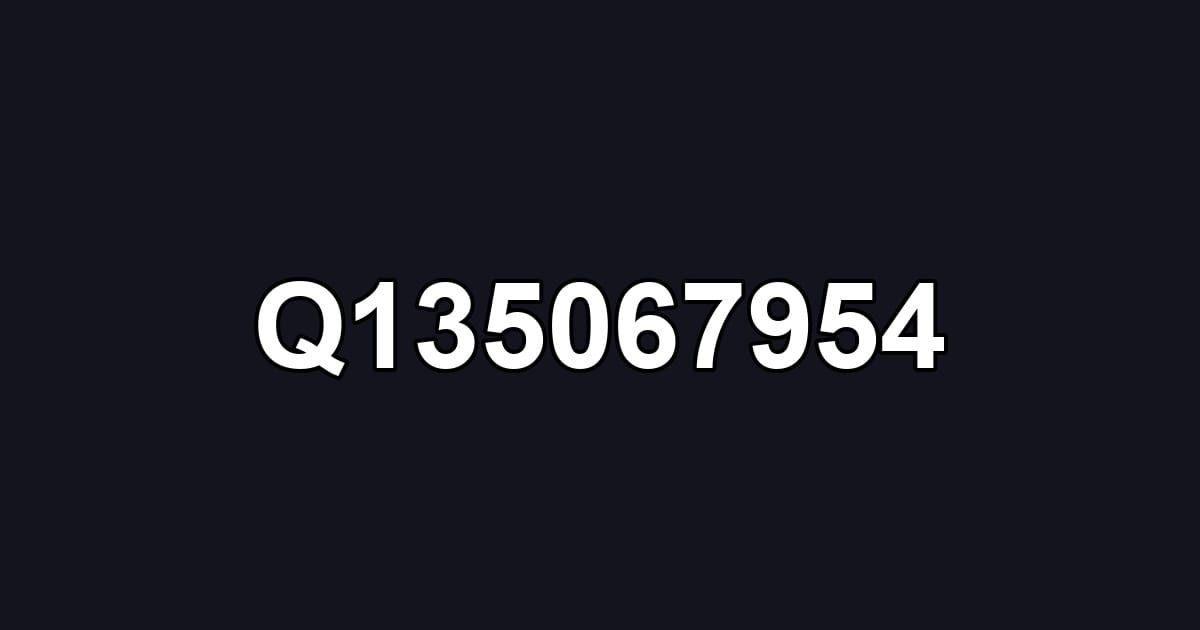 Q135067954