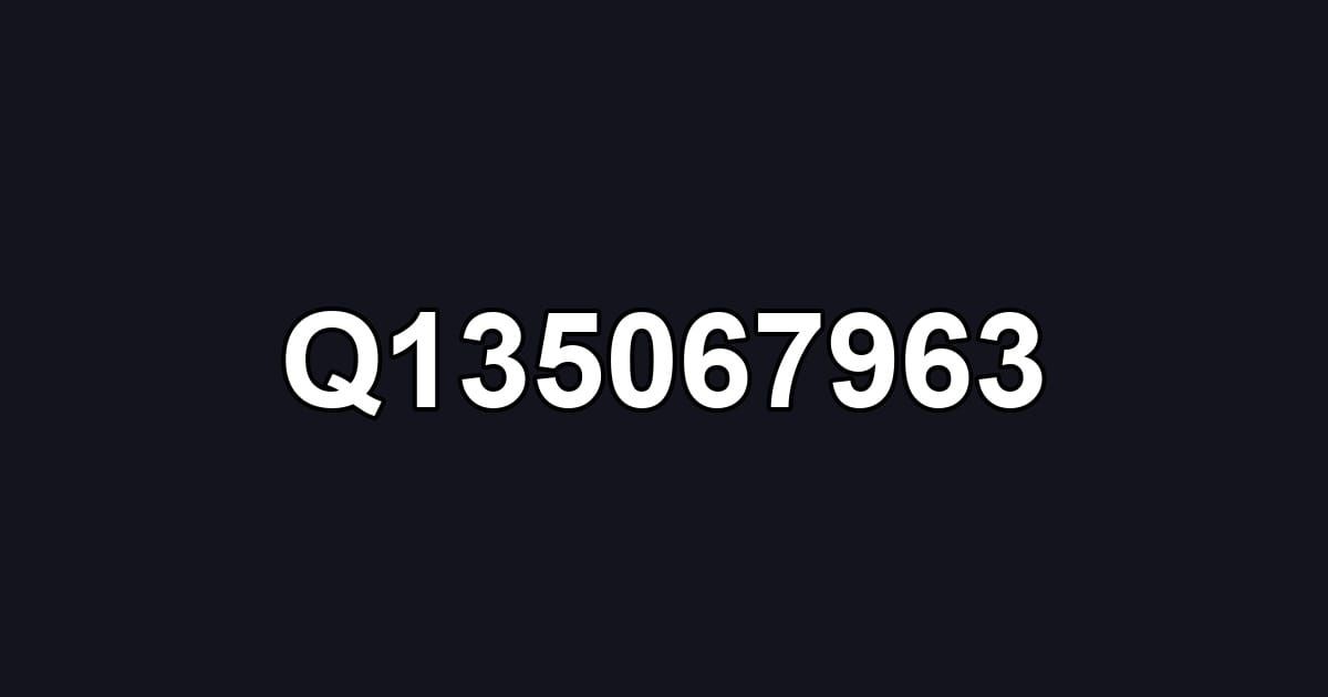 Q135067963