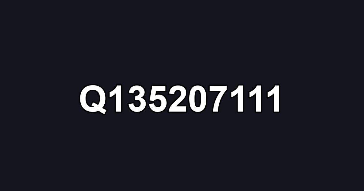 Q135207111