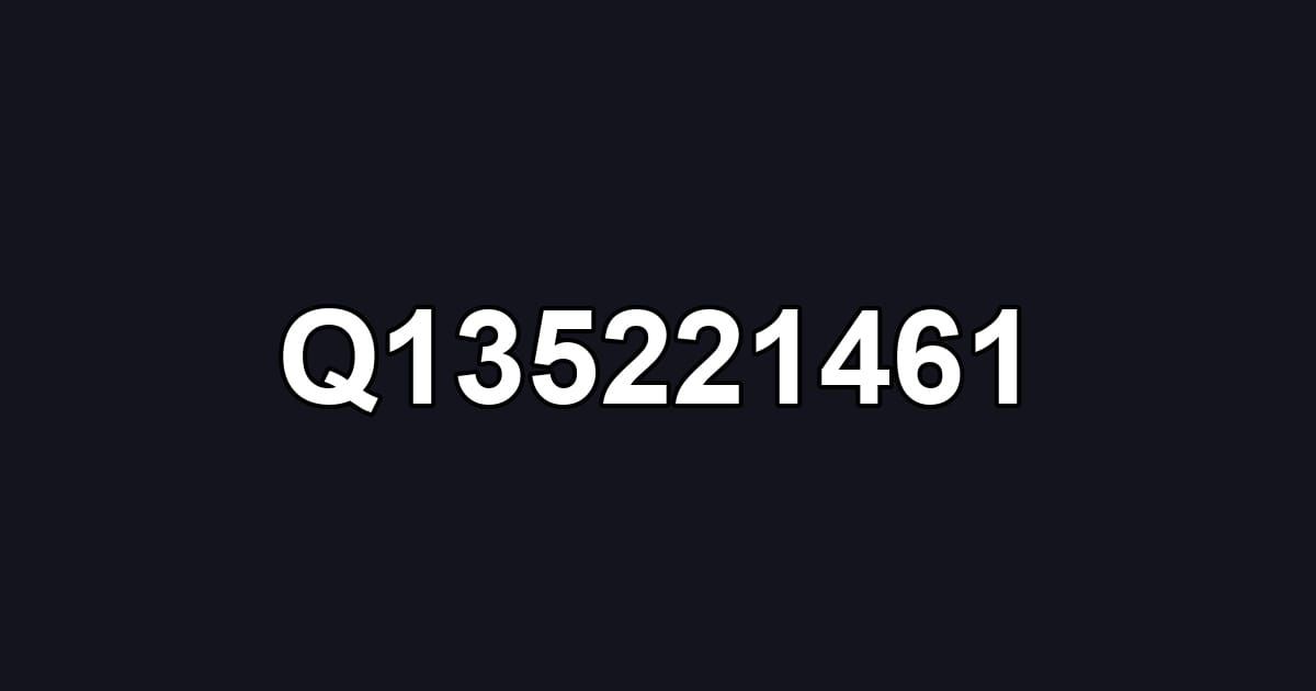 Q135221461