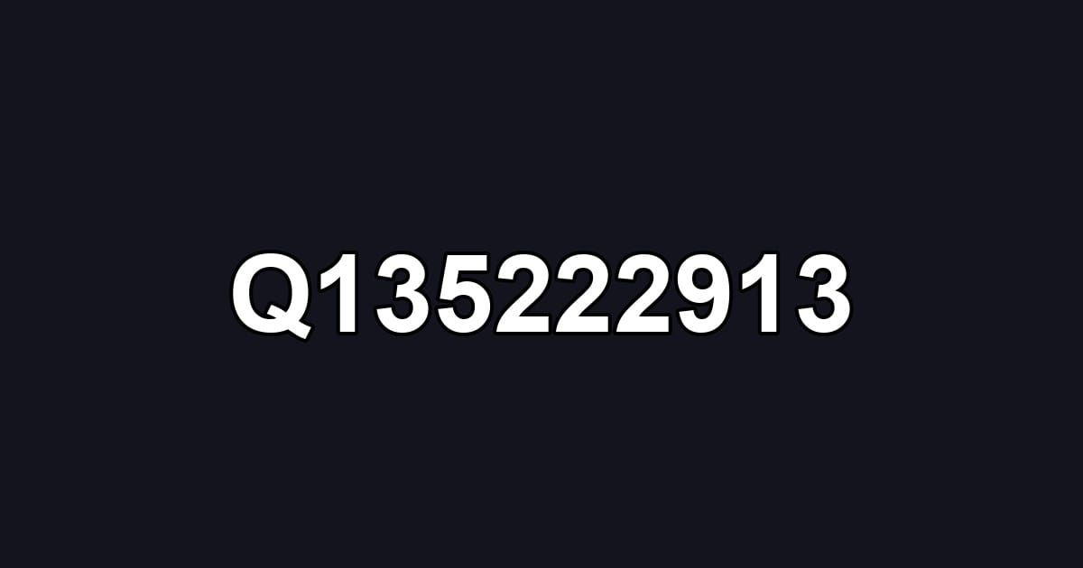 Q135222913