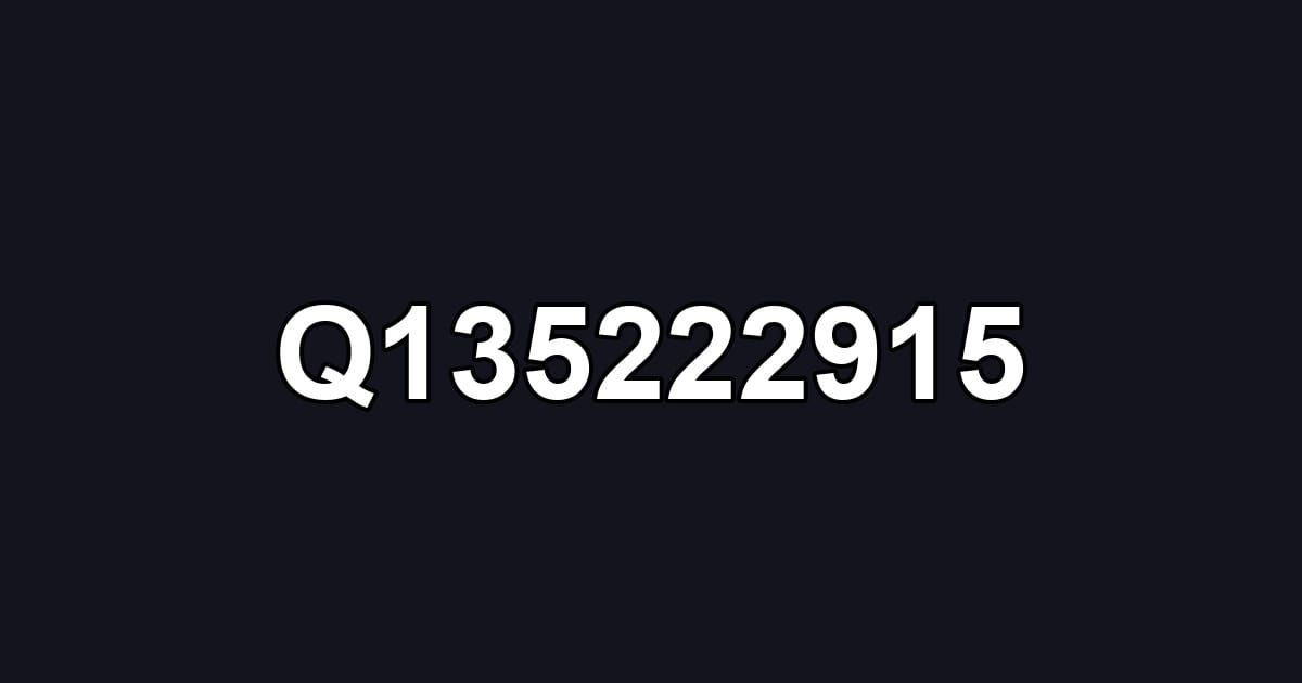 Q135222915