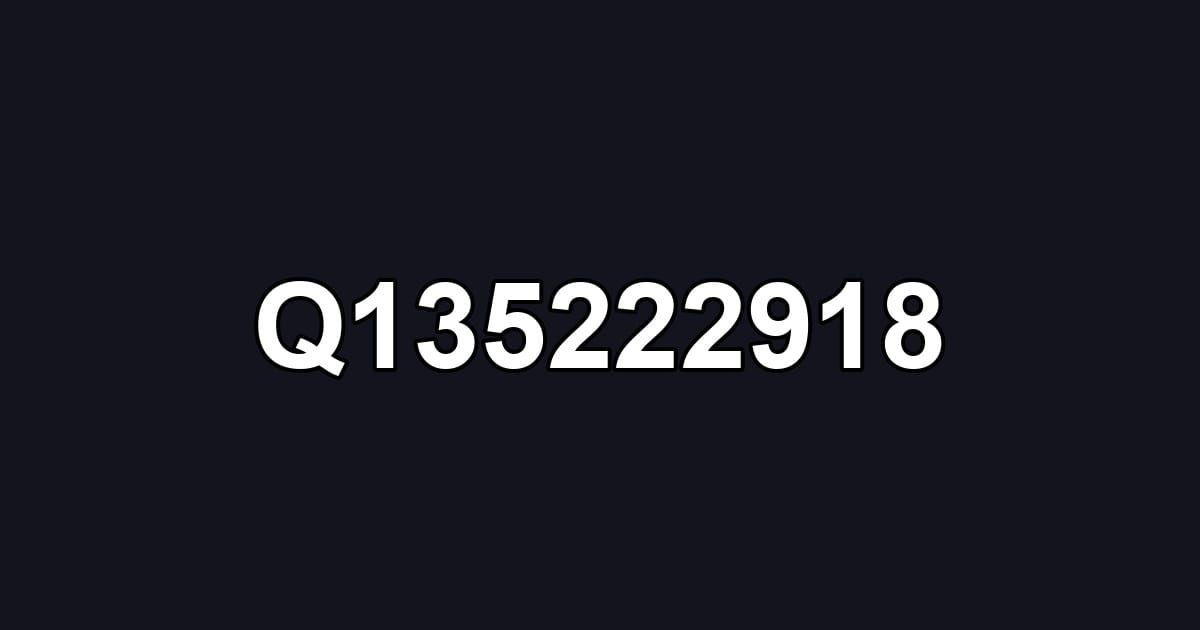 Q135222918