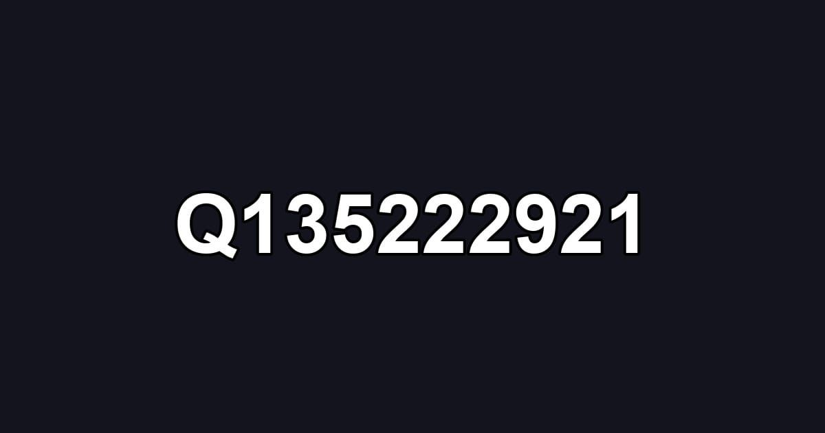 Q135222921
