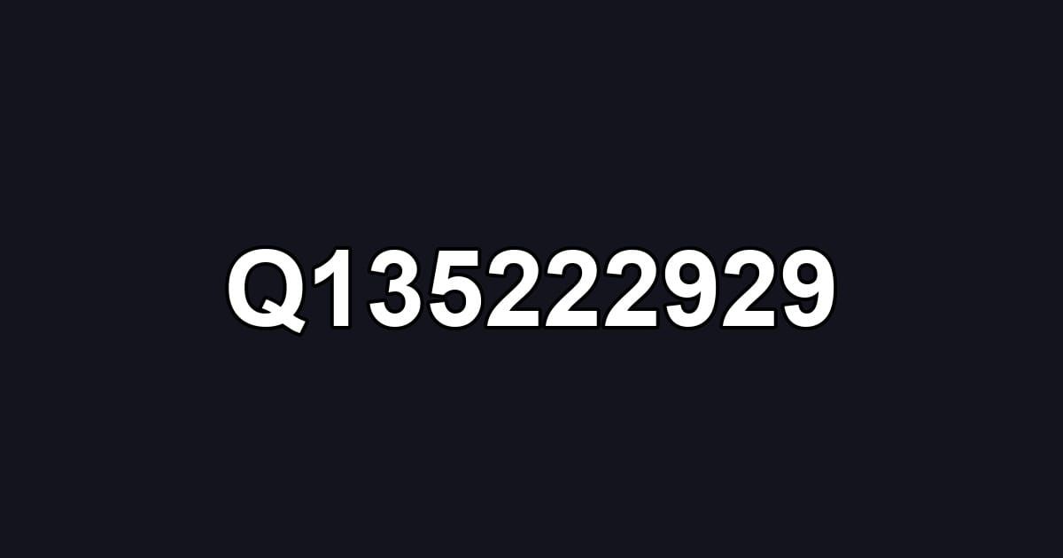 Q135222929