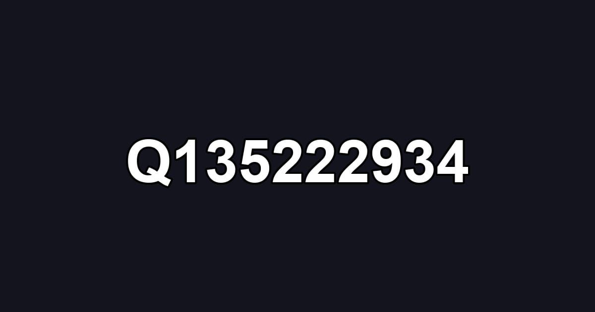Q135222934
