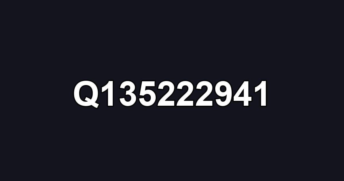 Q135222941