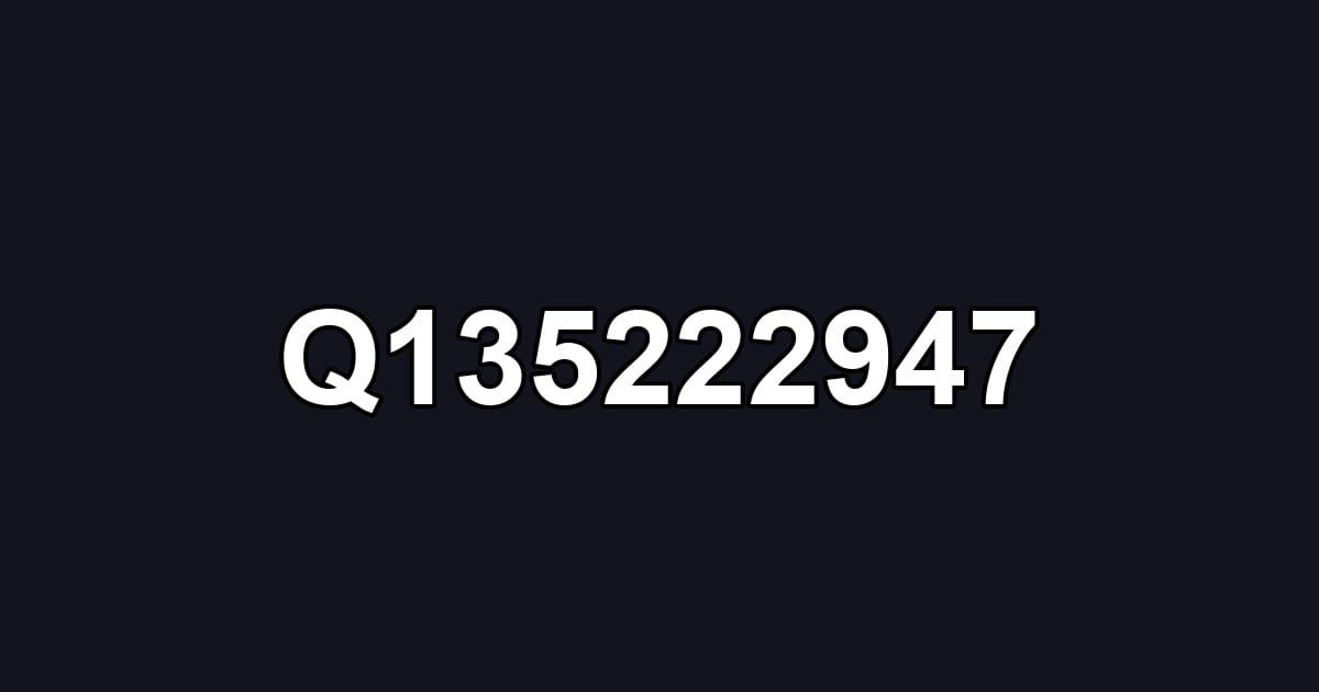 Q135222947