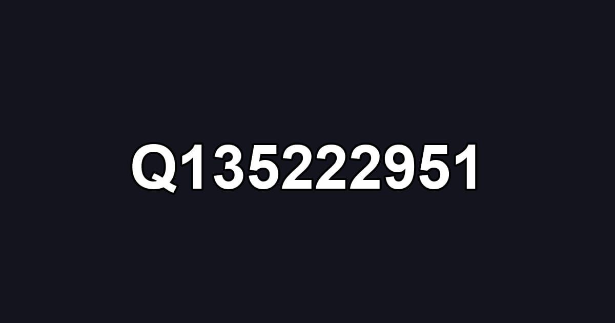 Q135222951