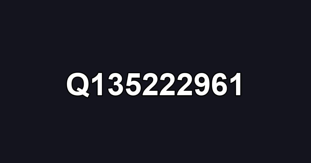 Q135222961