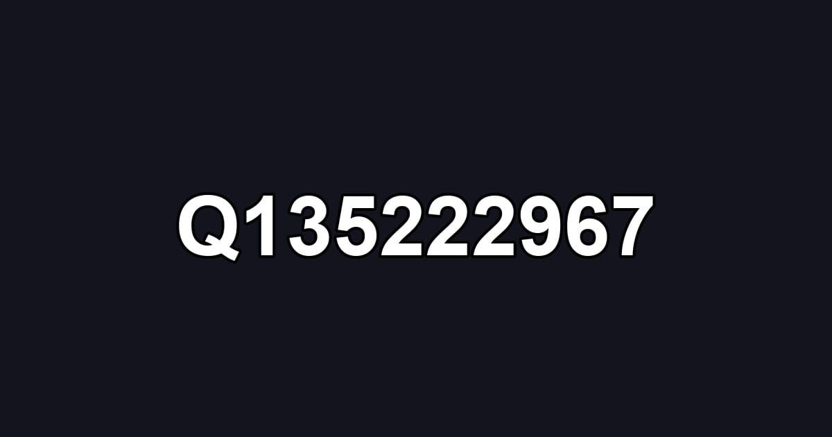 Q135222967