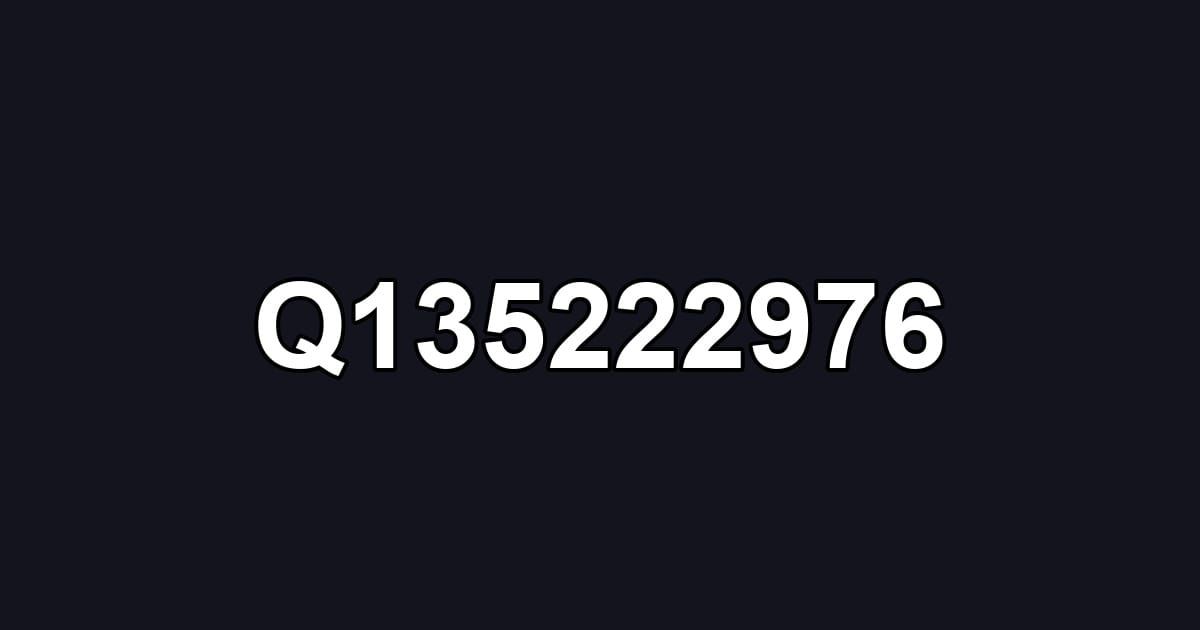 Q135222976