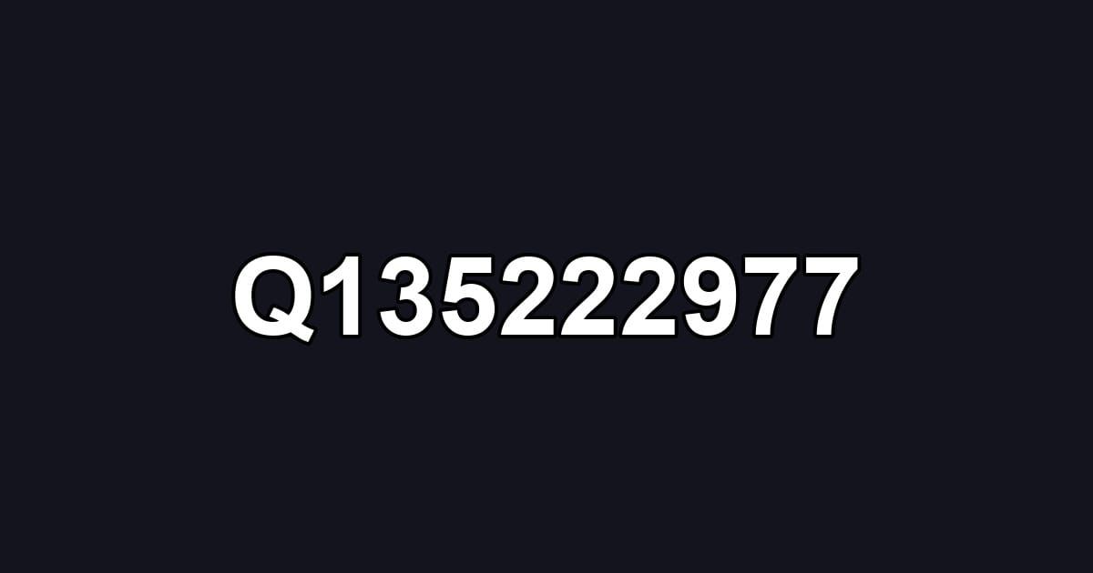 Q135222977