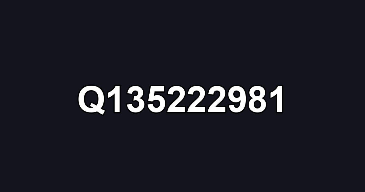 Q135222981