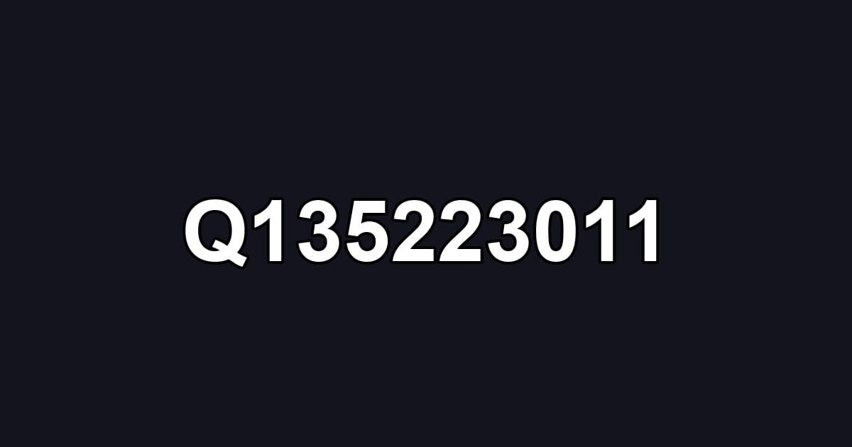Q135223011