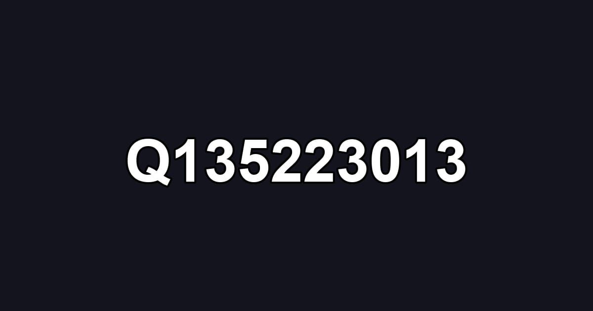 Q135223013