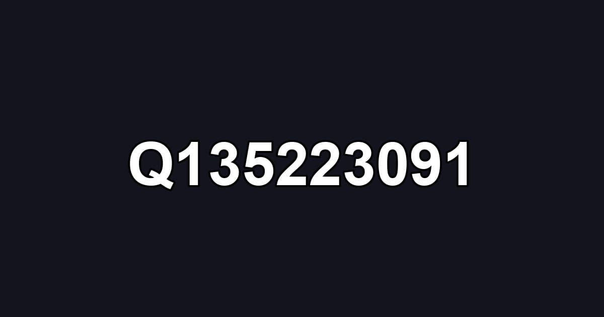 Q135223091