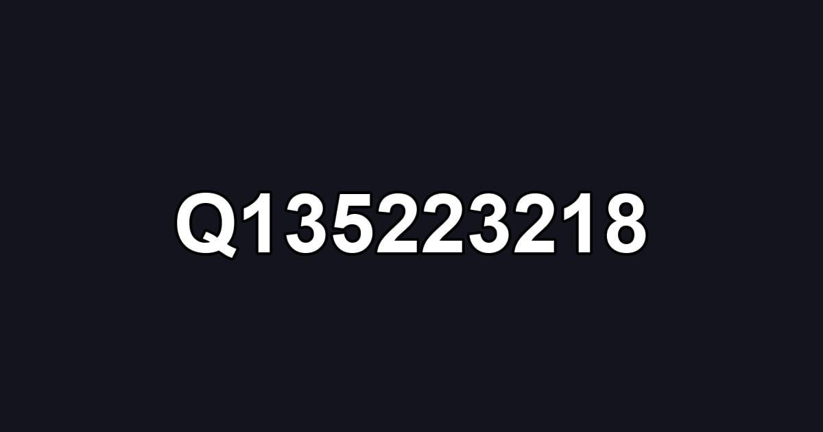 Q135223218