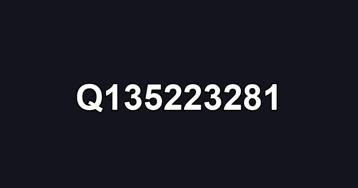 Q135223281