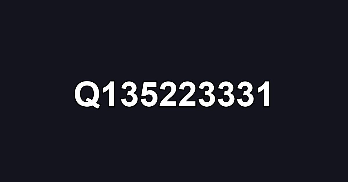 Q135223331