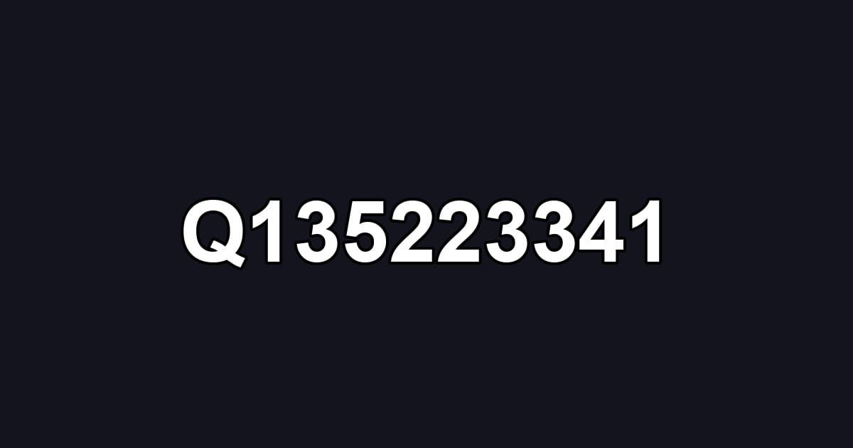 Q135223341