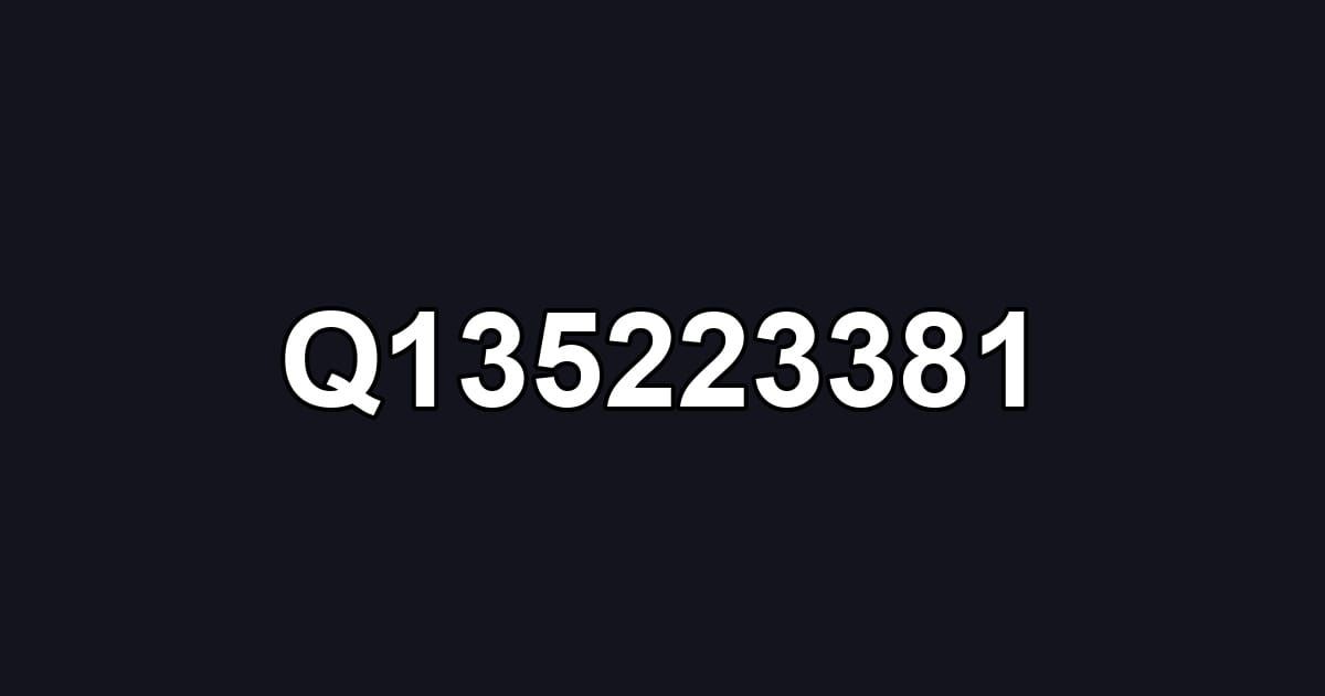 Q135223381