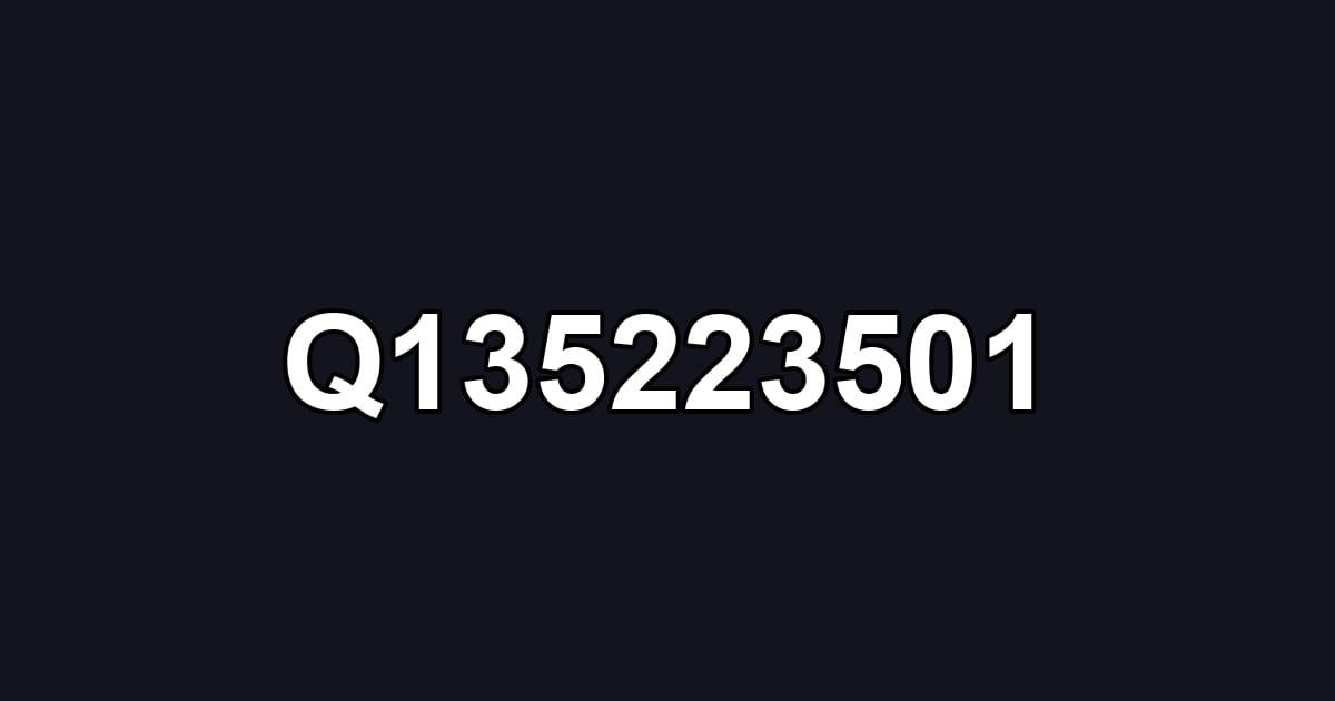 Q135223501
