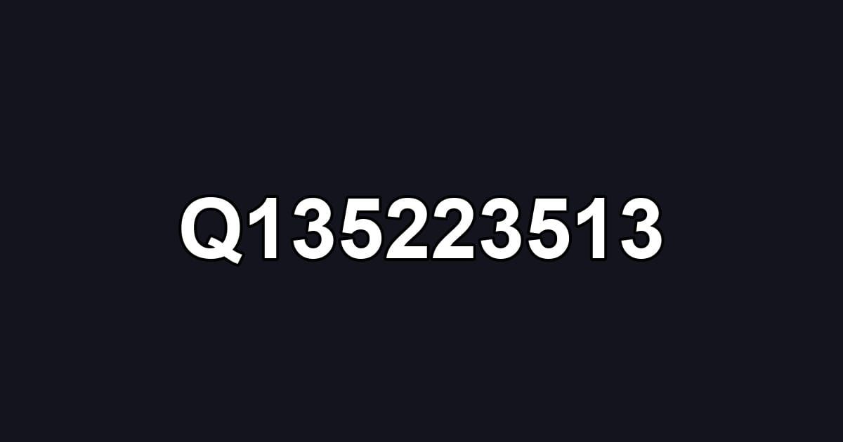 Q135223513