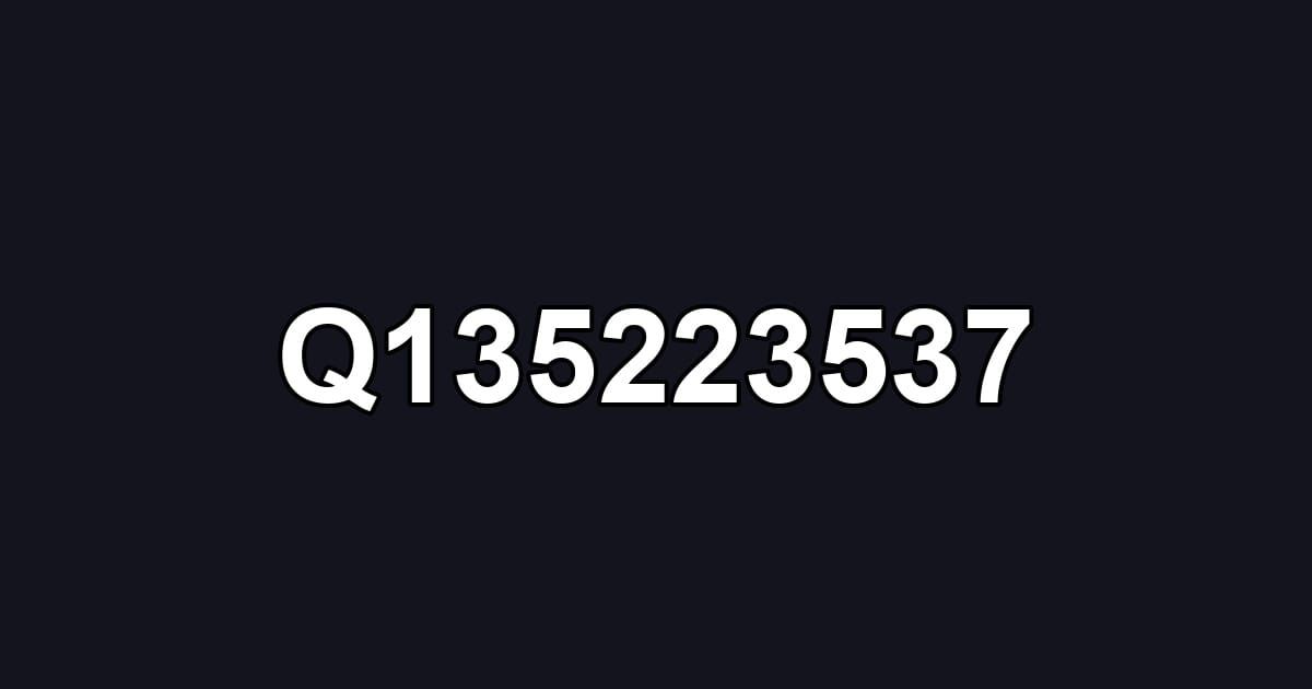 Q135223537