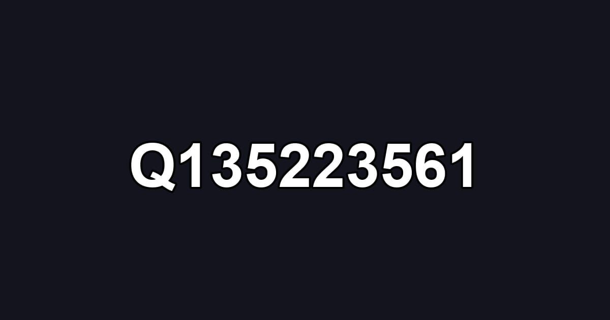 Q135223561