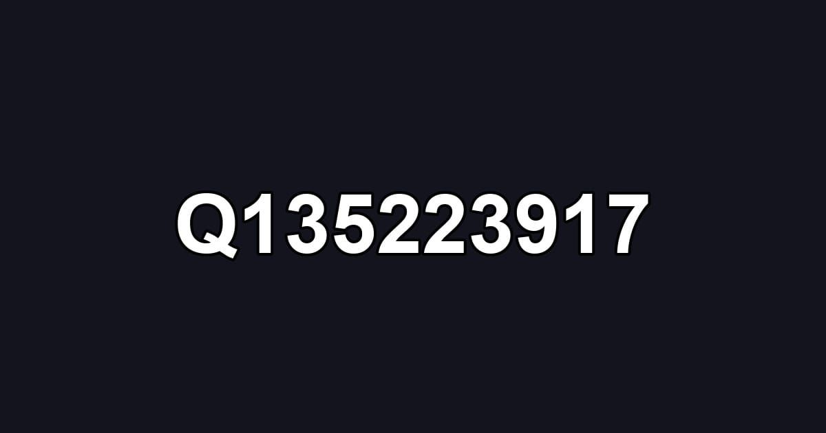 Q135223917