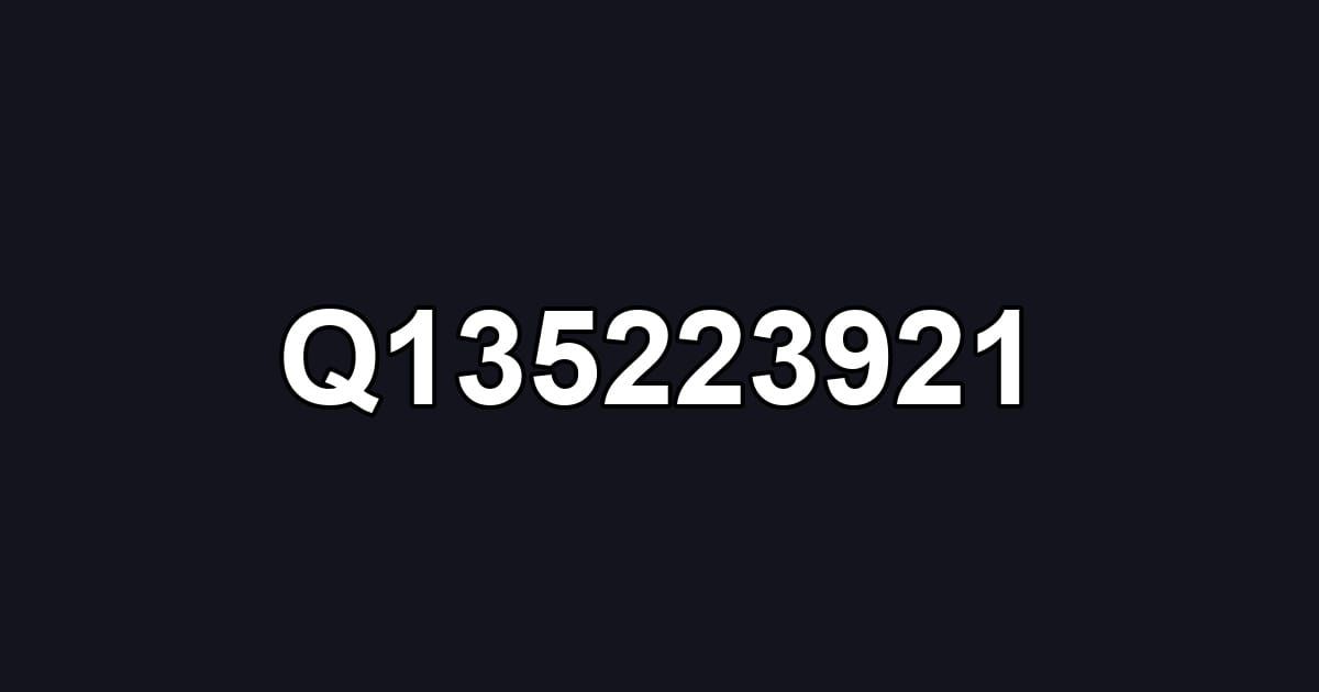 Q135223921