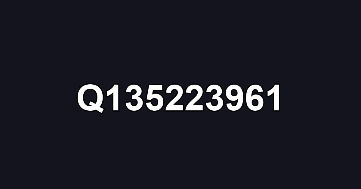 Q135223961