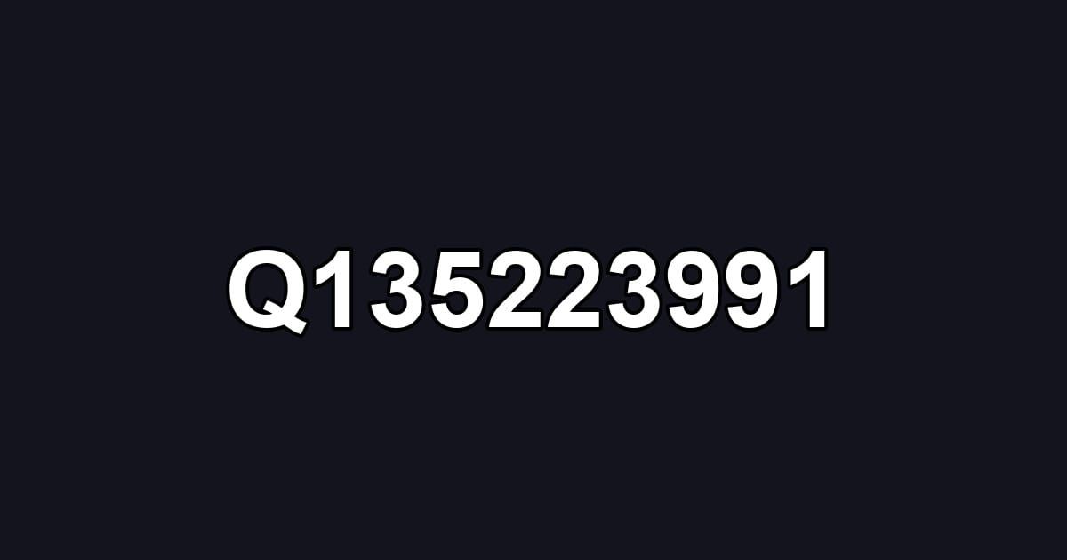 Q135223991