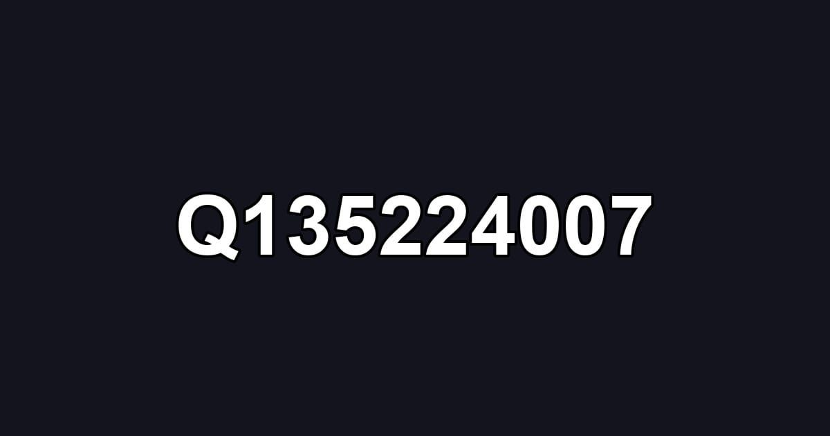 Q135224007