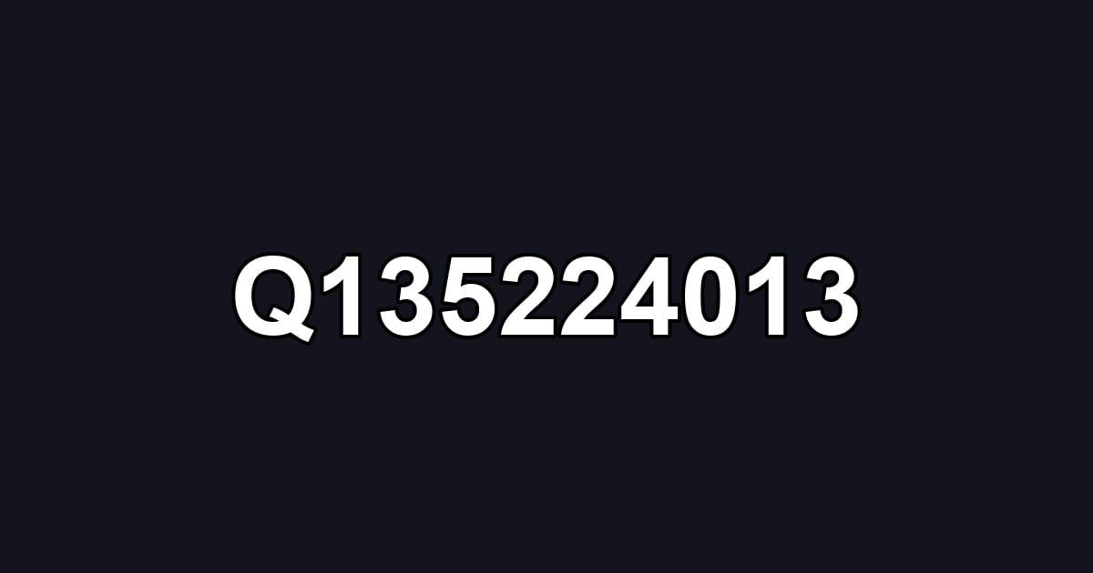 Q135224013