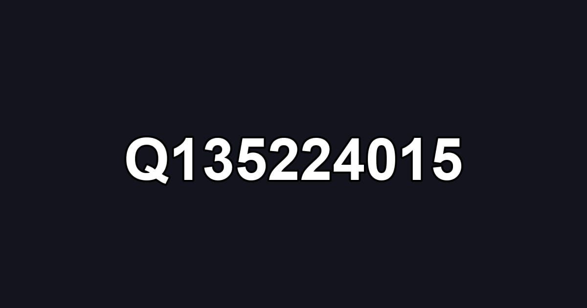 Q135224015