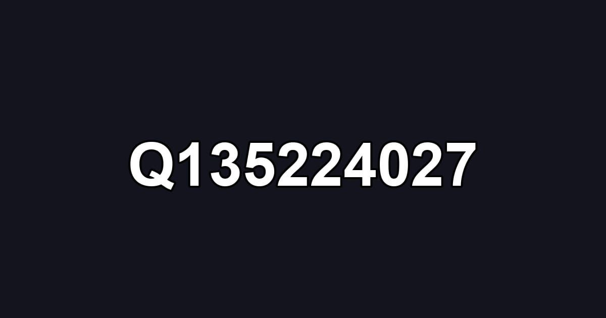Q135224027