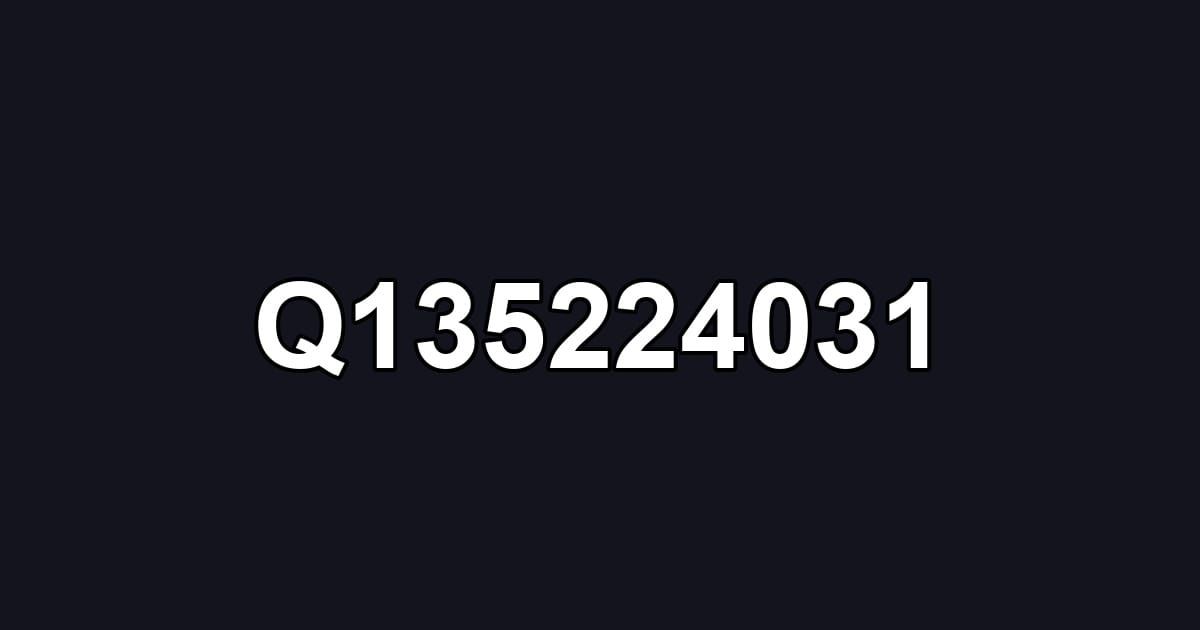 Q135224031