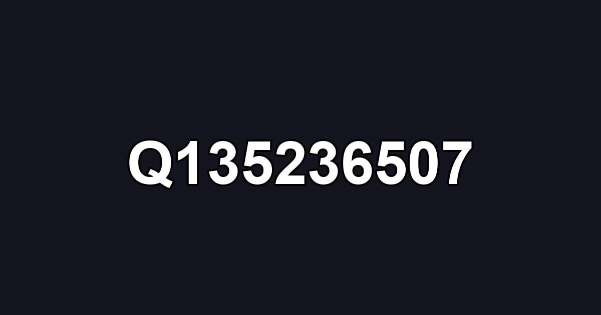 Q135236507