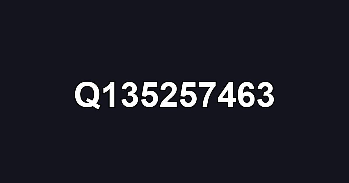 Q135257463