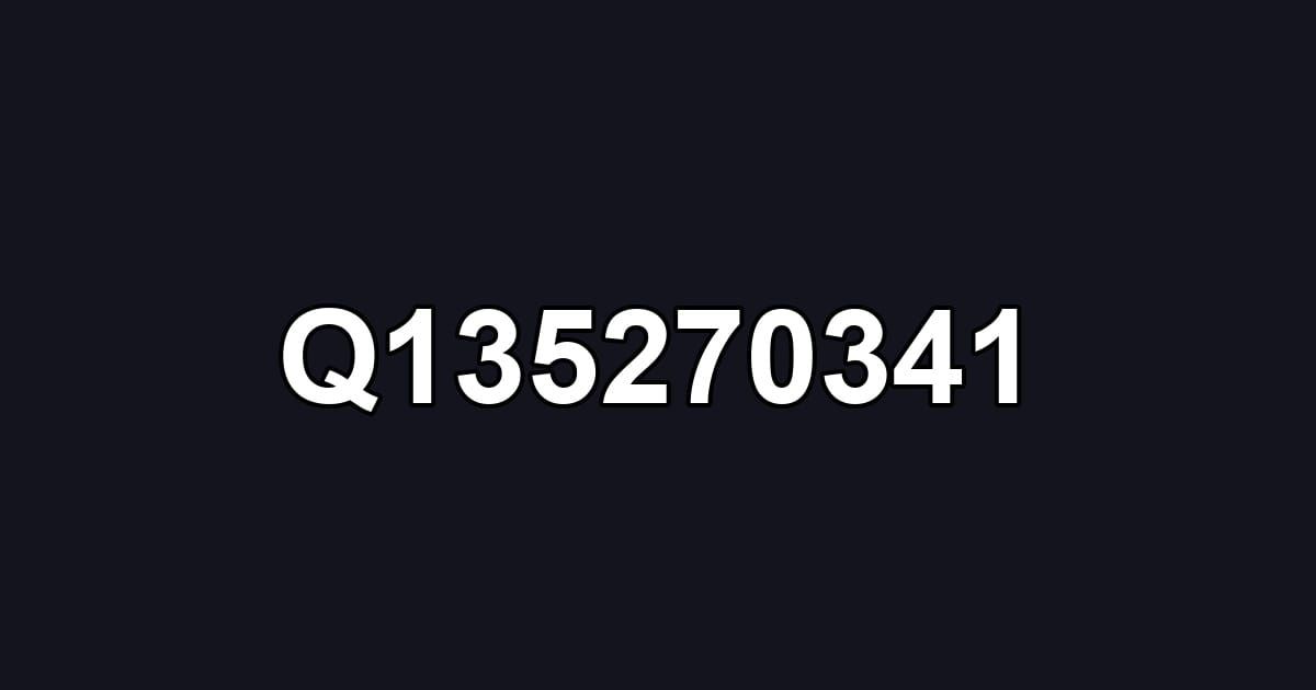 Q135270341