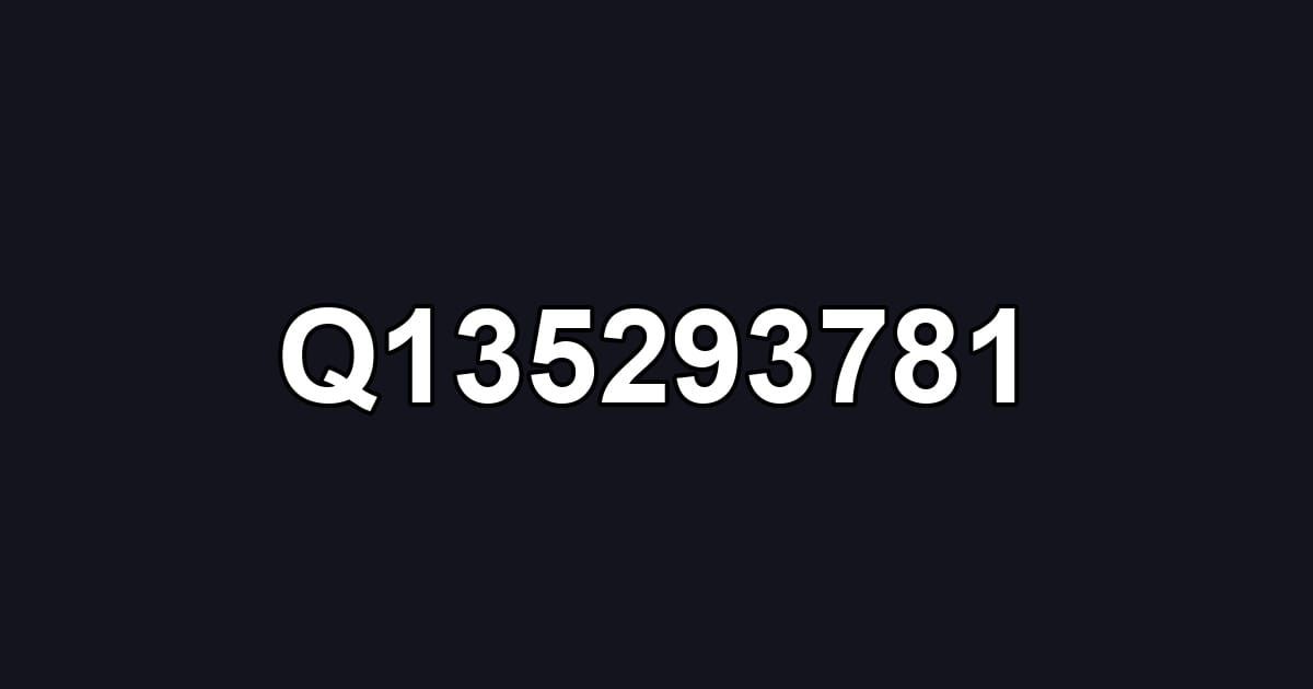 Q135293781