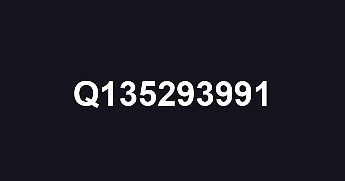 Q135293991