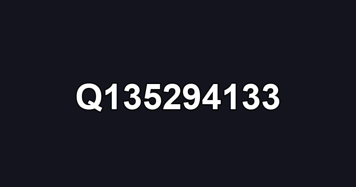 Q135294133