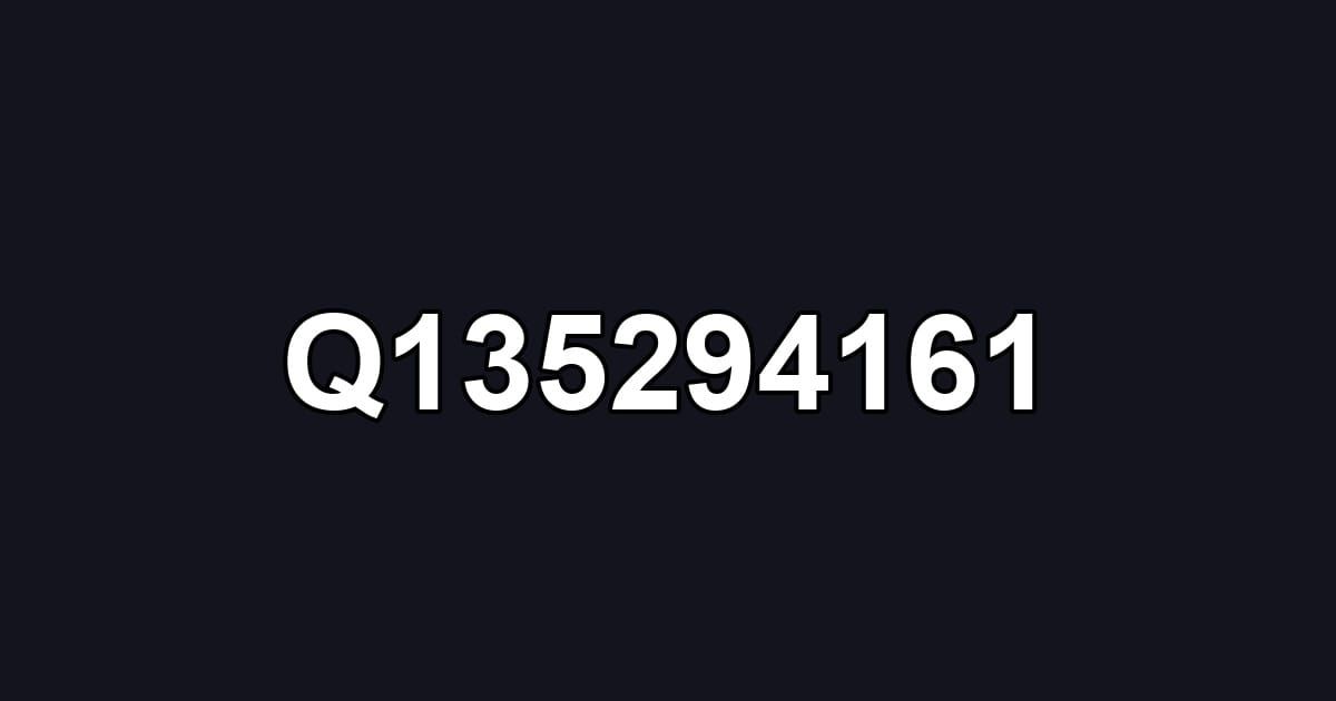 Q135294161