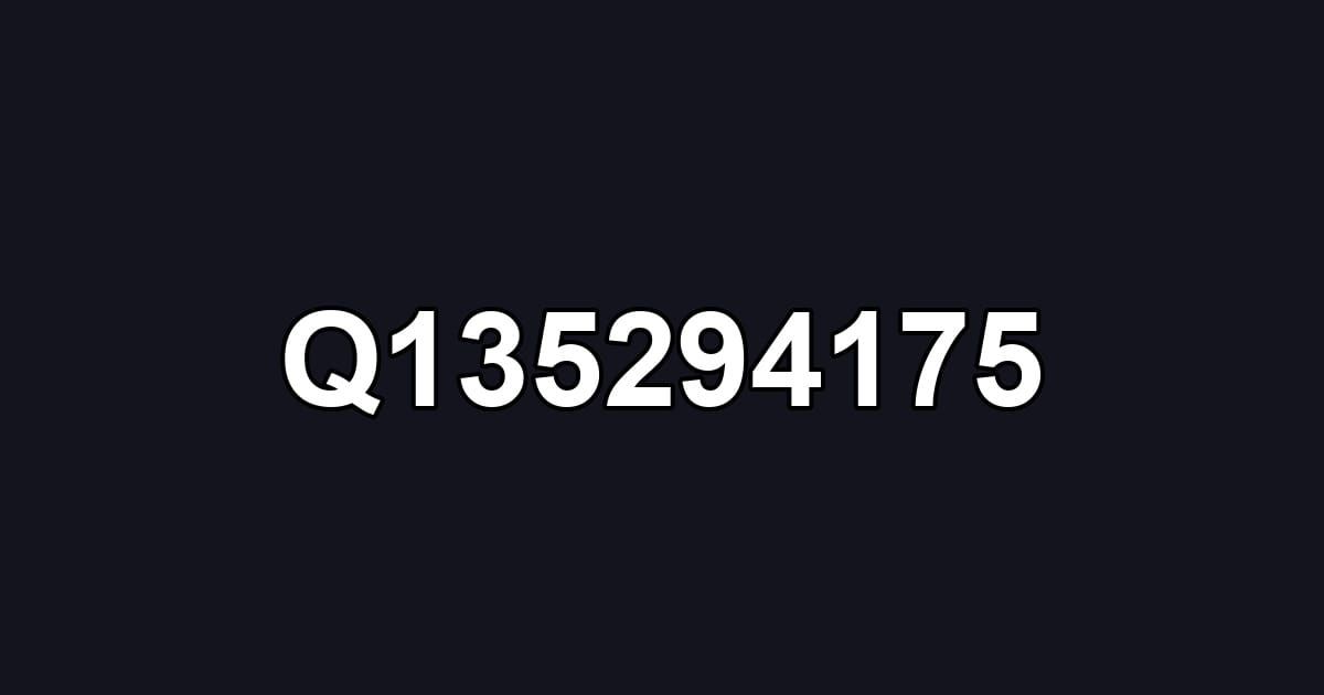 Q135294175