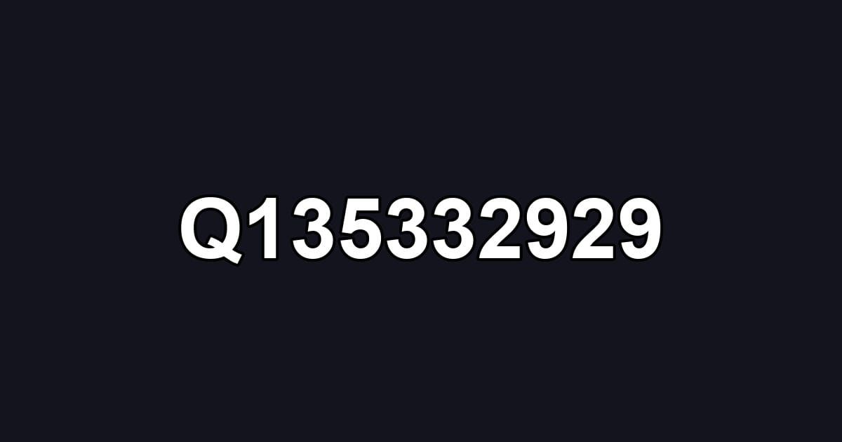 Q135332929
